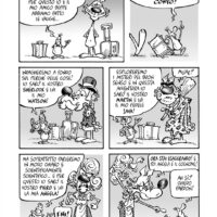 Prima tavola del fumetto Materia Oscura con LUPO ALBERTO, scritta da Francesco Artibani e disegnata da Silver